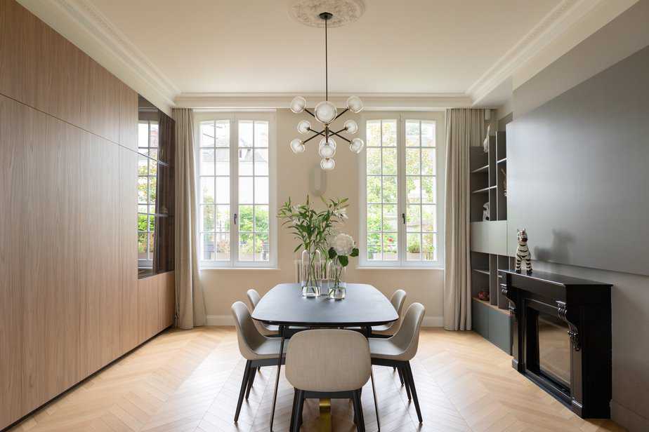 decoration salle a manger appartement olga chihai dusciac architecte interieur paris 6