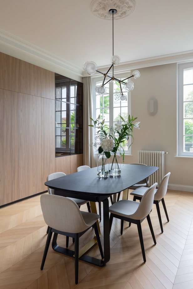 decoration salle a manger maison de maitre olga chihai dusciac architecte interieur garches