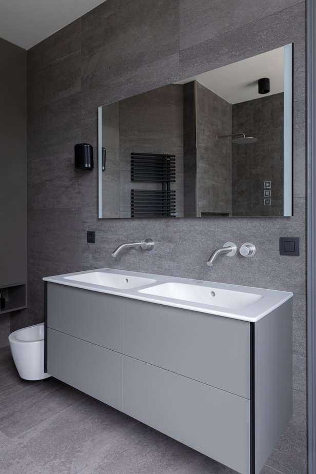 decoration aménagement maison olga chihai dusciac architecte interieur saint cloud garches salle de bain gris